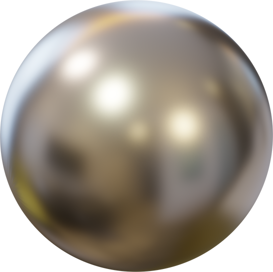 Old silver ball.